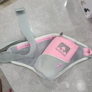 Nathan Water Bottle Pink Breast Cancer Awareness Ribbon Waist Pack